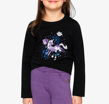 Load image into Gallery viewer, Deux Par Deux Glittering Unicorn Tee
