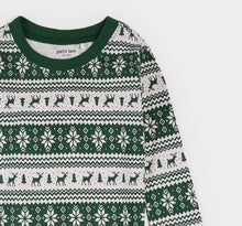Load image into Gallery viewer, Petit Lem Fairisle Pyjamas Green
