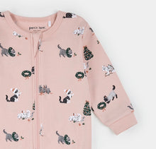 Load image into Gallery viewer, Petit Lem Meowy and Bright Print Sleeper Pink

