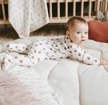 Load image into Gallery viewer, Petit Lem Apple Orchard Ribbed Sleeper

