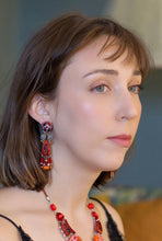 Load image into Gallery viewer, Ayala Bar Crimson Fire, Kaen Earrings
