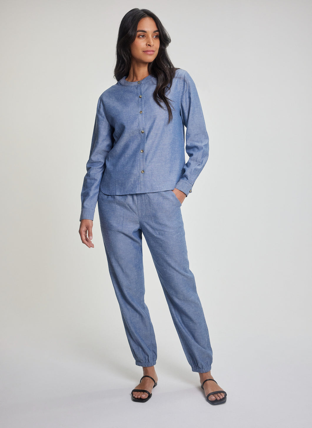 FIG Amaya Blouse Chambray