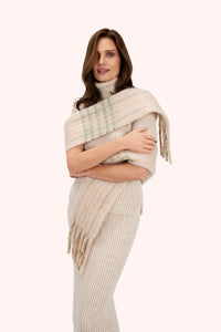 Powder UK Angelica Cozy Scarf Cream/Sage