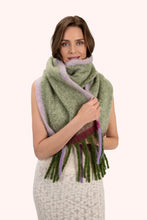 Load image into Gallery viewer, Powder UK Angelica Cozy Scarf Ice/Tangerine
