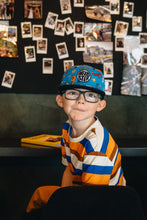 Load image into Gallery viewer, Headster Twisted Crayons Snapback Crisp Blue
