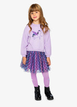 Load image into Gallery viewer, Deux Par Deux Stardust Unicorn Dress Violet
