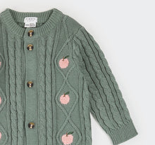 Load image into Gallery viewer, Petit Lem Apple Print Sweater Knit Playsuit
