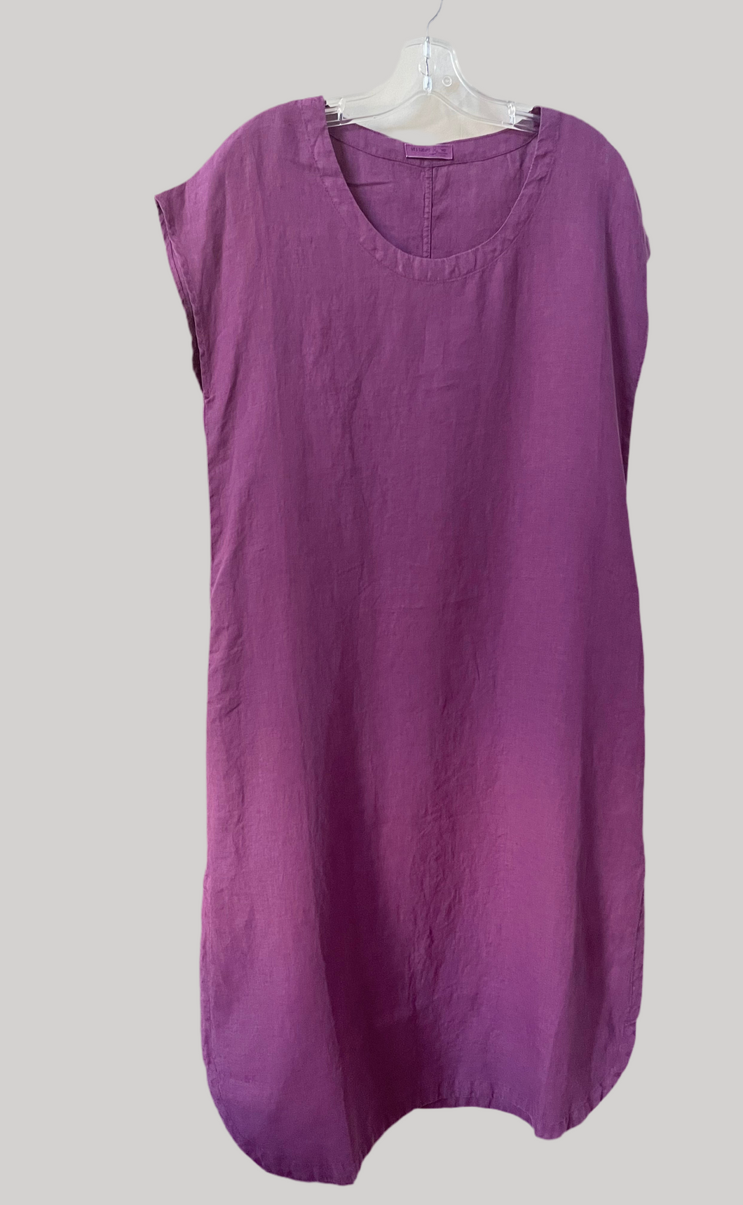 Mes Soeurs et Moi Alligator Aubergine Linen Dress