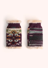 Load image into Gallery viewer, Powder UK Scandi Wrist Warmers Damson Mix

