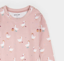 Load image into Gallery viewer, Petit Lem Dress Up Duck Print LunaKnit Pyjamas

