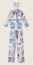 Load image into Gallery viewer, PJ Salvage Heritage Flannel Pyjamas Parisian Print
