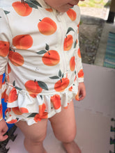 Load image into Gallery viewer, Petit Lem Peach Print Baby 2pc Rashguard Set
