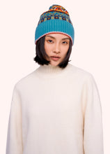 Load image into Gallery viewer, Powder UK Fairisle Beanie Teal Mix
