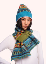 Load image into Gallery viewer, Powder UK Fairisle Beanie Teal Mix
