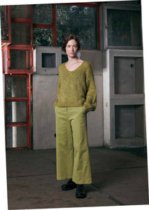 Neirami Mohair Blend V-Neck Sweater