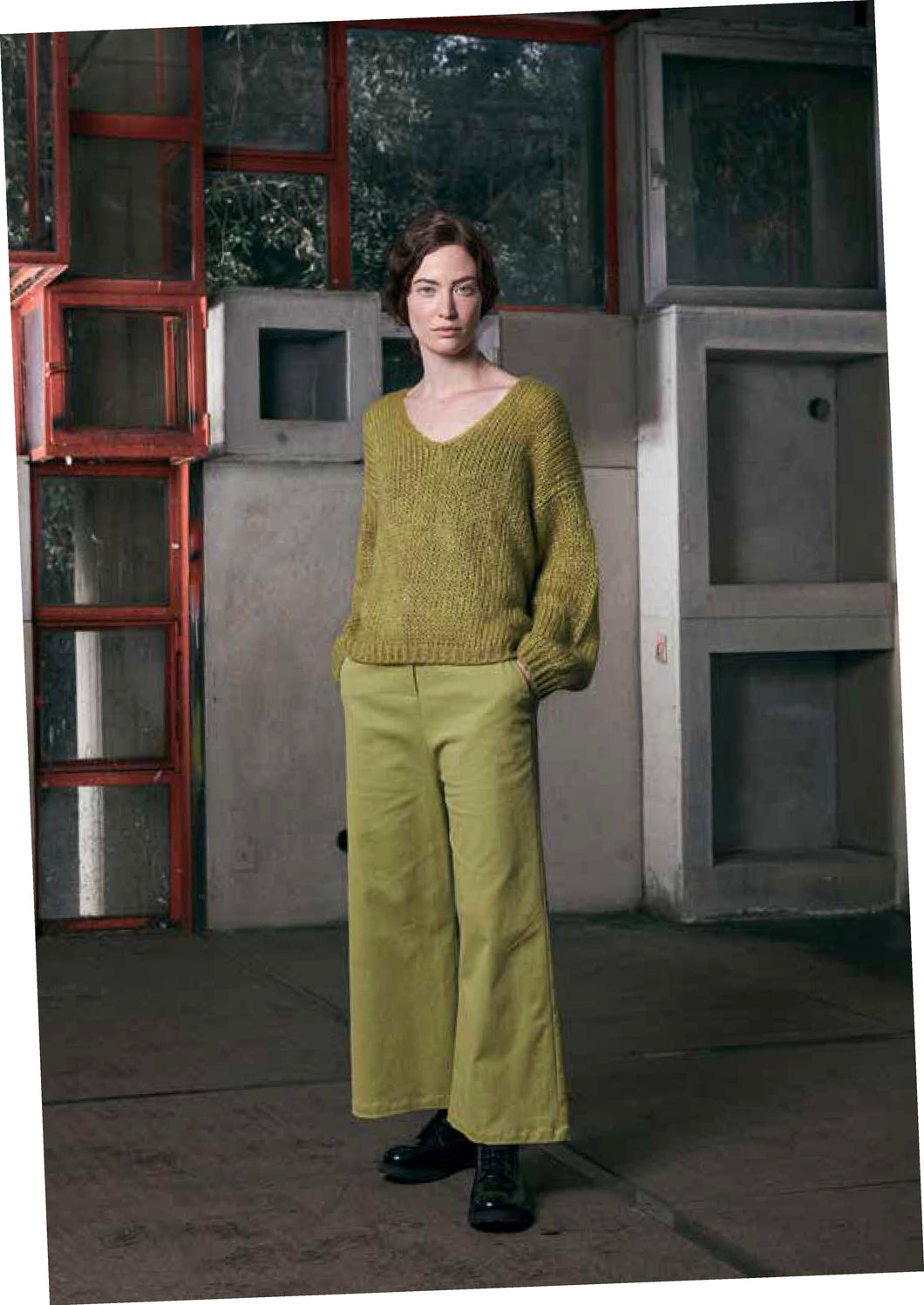 Neirami Mohair Blend V-Neck Sweater