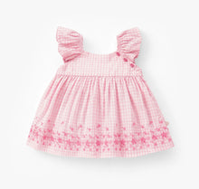 Load image into Gallery viewer, Souris Mini Gingham Dress and Bloomers with Broderie Anglaise
