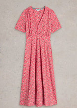 Load image into Gallery viewer, White Stuff UK Megan Jersey Dress Coral Multi
