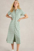 Load image into Gallery viewer, White Stuff UK Rua Jersey Shirt Dress Green Multi
