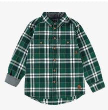 Load image into Gallery viewer, Souris Mini Plaid Shirt Green
