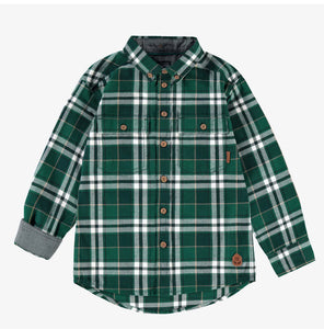 Souris Mini Plaid Shirt Green