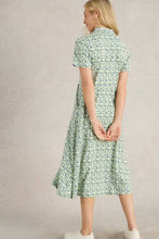 Load image into Gallery viewer, White Stuff UK Rua Jersey Shirt Dress Green Multi
