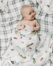 Load image into Gallery viewer, Loulou Lollipop All Aboard Swaddling Blanket
