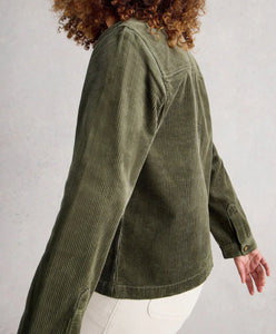 White Stuff UK Carrie Cord Jacket Dusky Green