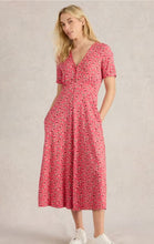 Load image into Gallery viewer, White Stuff UK Megan Jersey Dress Coral Multi
