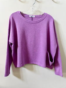Mes Soeurs et Moi Renne Violette Pullover Crop Sweater