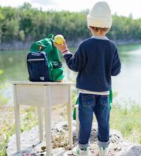 Load image into Gallery viewer, Souris Mini Green ColorBlock School Bag
