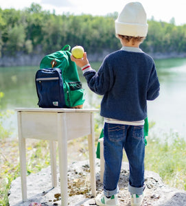 Souris Mini Green ColorBlock School Bag