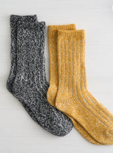 Load image into Gallery viewer, Lemon Boyfriend Boot Crew Socks
