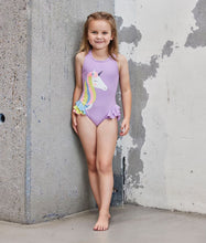 Load image into Gallery viewer, Color Kids Rainbow Unicorn Swimsuit
