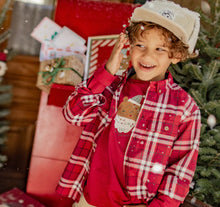 Load image into Gallery viewer, Souris Mini Plaid Shirt Red
