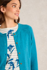 White Stuff UK Lulu Cardi Mid Blue