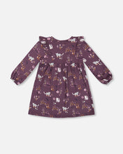 Load image into Gallery viewer, Deux Par Deux Cat Print Dress and Tights
