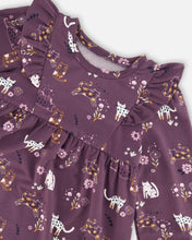 Load image into Gallery viewer, Deux Par Deux Cat Print Dress and Tights
