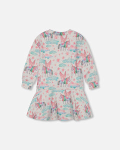 Deux Par Deux Unicorn French Terry Dress