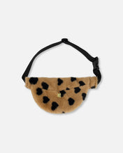 Load image into Gallery viewer, Deux Par Deux Heart Print Faux Fur Fanny Bag
