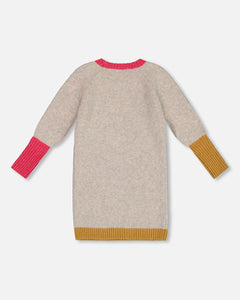 Deux Par Deux Pug Sweater Dress and Tights