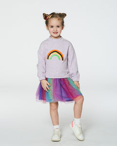 Deux Par Deux Dress with Rainbow Tulle Skirt