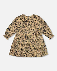 Deux Par Deux Leopard Print Dress