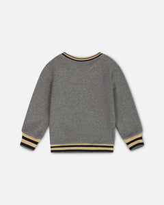 Deux Par Deux Brushed Rib Sweatshirt