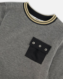 Deux Par Deux Brushed Rib Sweatshirt