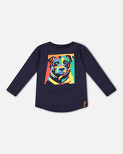 Load image into Gallery viewer, Deux Par Deux Neon Dog Print Tee
