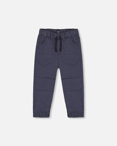 Deux Par Deux Stretch Twill Jogger Grey