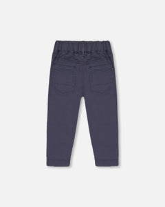 Deux Par Deux Stretch Twill Jogger Grey