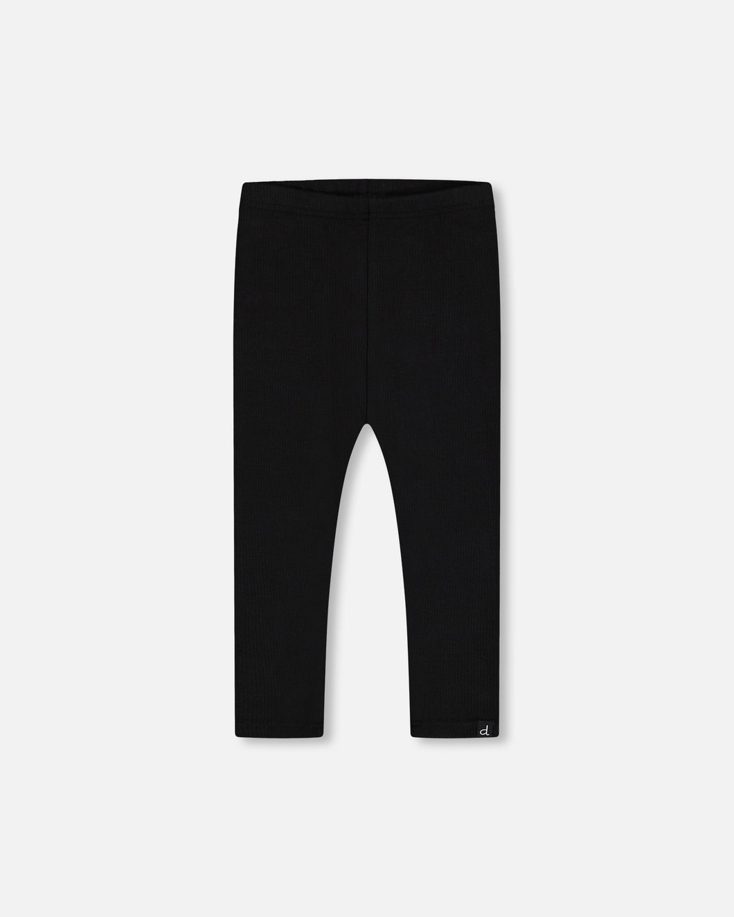 Deux Par Deux Black Rib Leggings