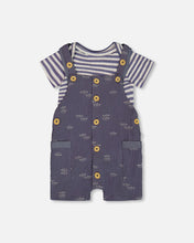 Load image into Gallery viewer, Deux Par Deux Muslin Shortall and Onesie Paper Boats
